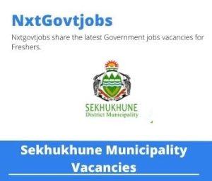 Sekhukhune Municipality Director Vacancies 2022 Apply now @sekhukhunedistrict.gov.za