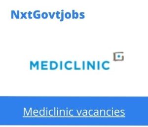 Mediclinic ICU Professional Nurse Vacancies in Polokwane Apply now