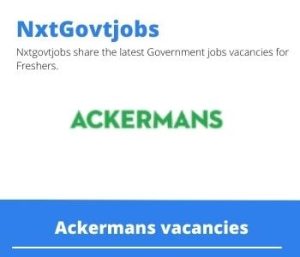 Ackermans Divisional Sales Manager Vacancies In Polokwane 2022