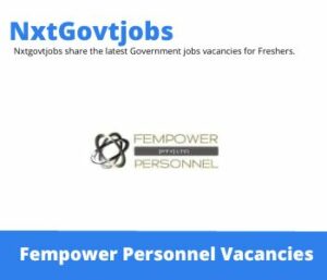 Fempower Personnel Operations Manager Vacancies in Groblersdal 2022