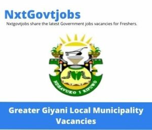 Greater Giyani Local Municipality Senior Accountant Vacancies in Giyani 2023