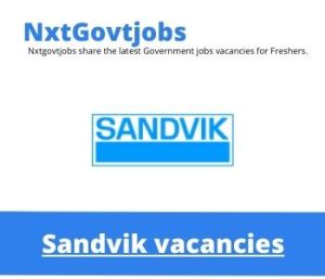 Sandvik Reliability Engineer Vacancies in Musina 2023