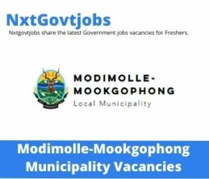 Modimolle-Mookgophong Municipality Auxillary And Administration Vacancies in Polokwane 2022