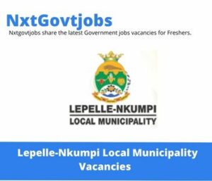 Lepelle-Nkumpi Municipality Electrical Technician Vacancies in Polokwane 2023