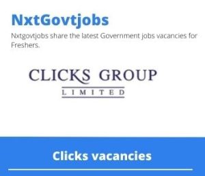 Clicks Shop Assistant Vacancies in Polokwane 2023