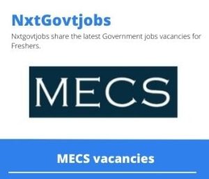 MECS Project Manager Vacancies in Polokwane 2023