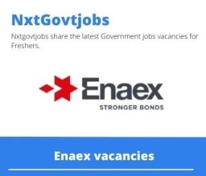 Enaex Site Services Supervisor Vacancies in Steelpoort 2023
