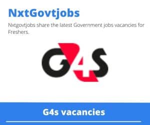 G4s Driver Vacancies in Tzaneen – Deadline 14 May 2023