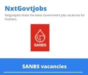 SANBS Blood Bank Technician Vacancies in Polokwane – Deadline 09 Nov 2023